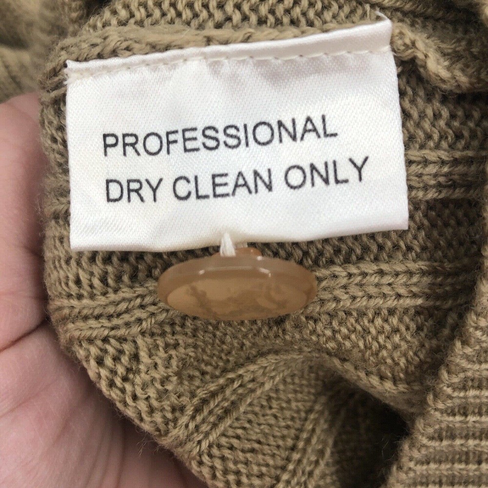 Vintage Pringle Cable Wool Grandpa Button Cardigan Sweater Mens Unisex Small - Picture 8 of 12